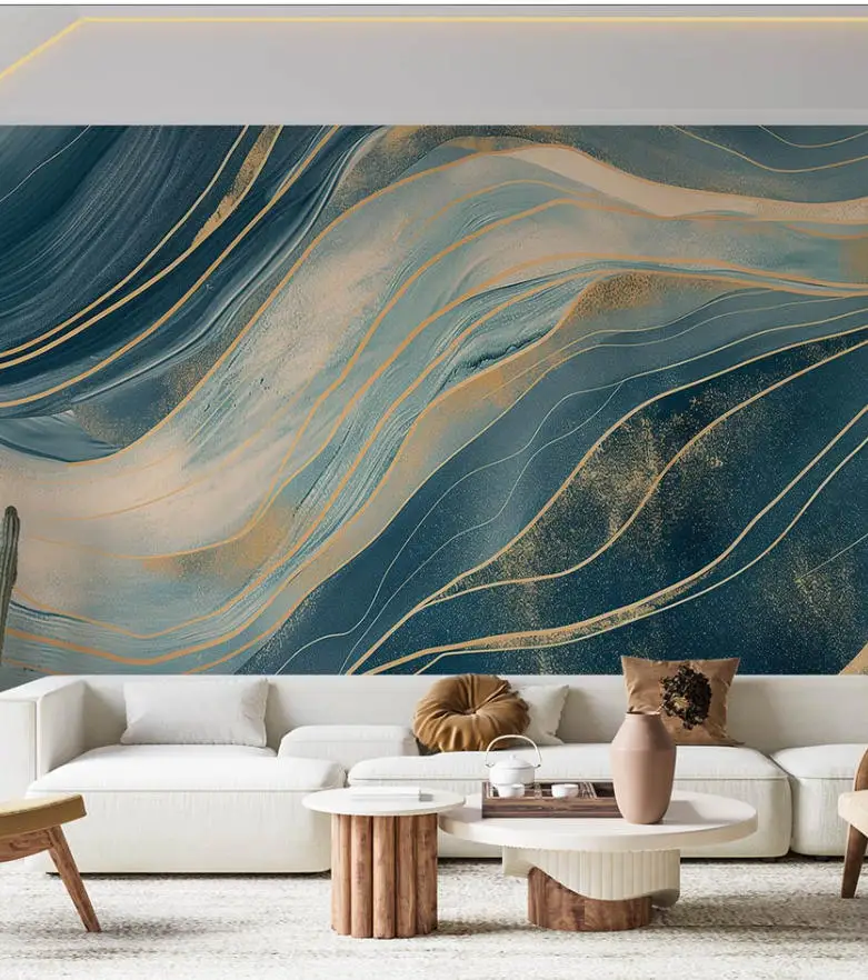 Customized Size Mural Marble Cut Texture Wallpaper Home Decoration Lines Grey Marble Background Decoration Painting 3d wallpaper
