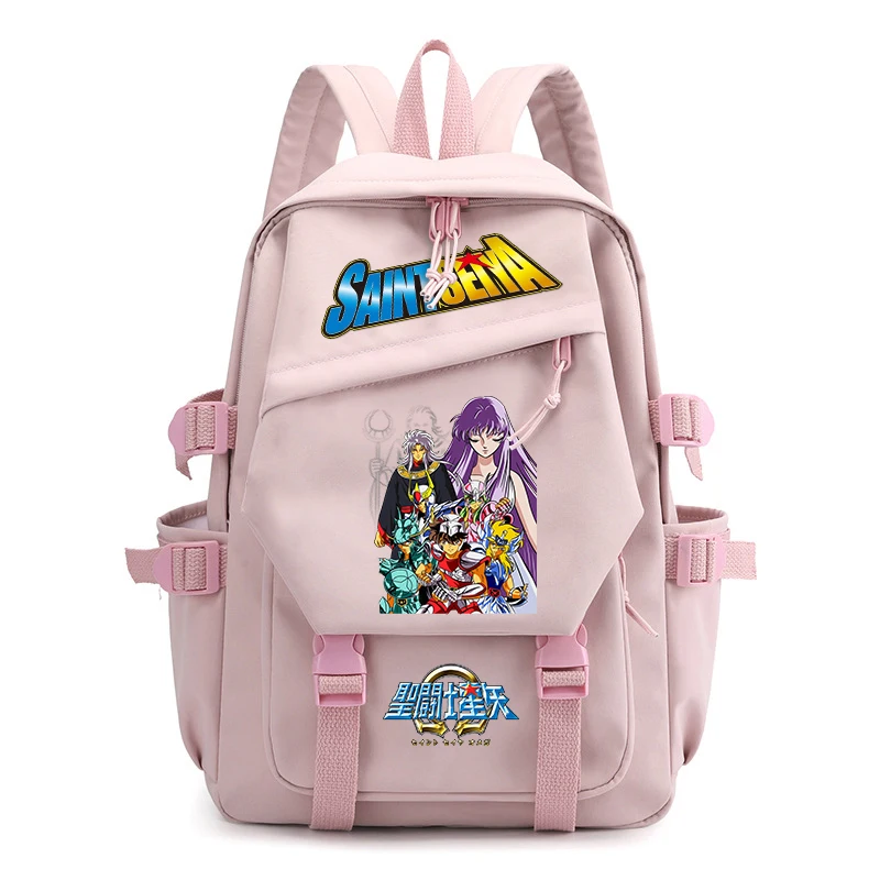 

Saint Seiya Anime Print Small Backpack for Girls Lightweight Casual Daypack Kids School Bag