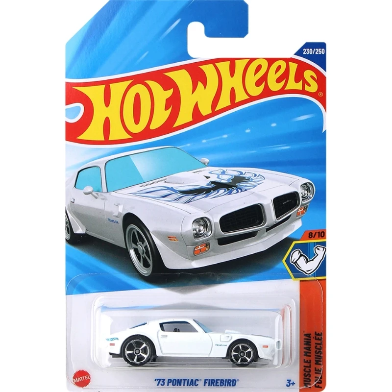 Оригинальный автомобиль Hot Wheels 73 Pontiac Firebird 1/64, литые игрушки для мальчиков, автомобили из сплава, модель мышц Мария, подарок на день рождения C4982/2025M