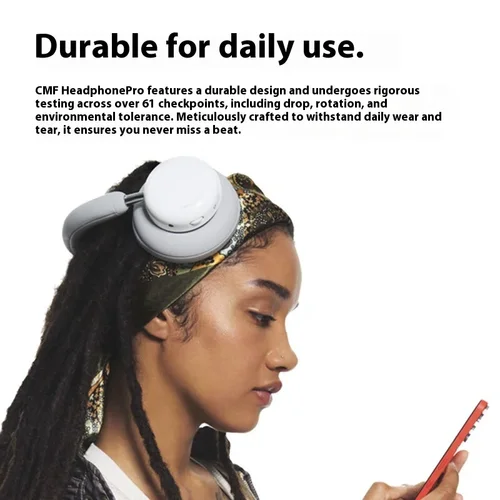 Imagen 2 del producto Auriculares CMF Pro versión Global de hasta 100 horas de duración de la batería ANC bloquea hasta 99% de descuento Almohadillas intercambiables de ruido