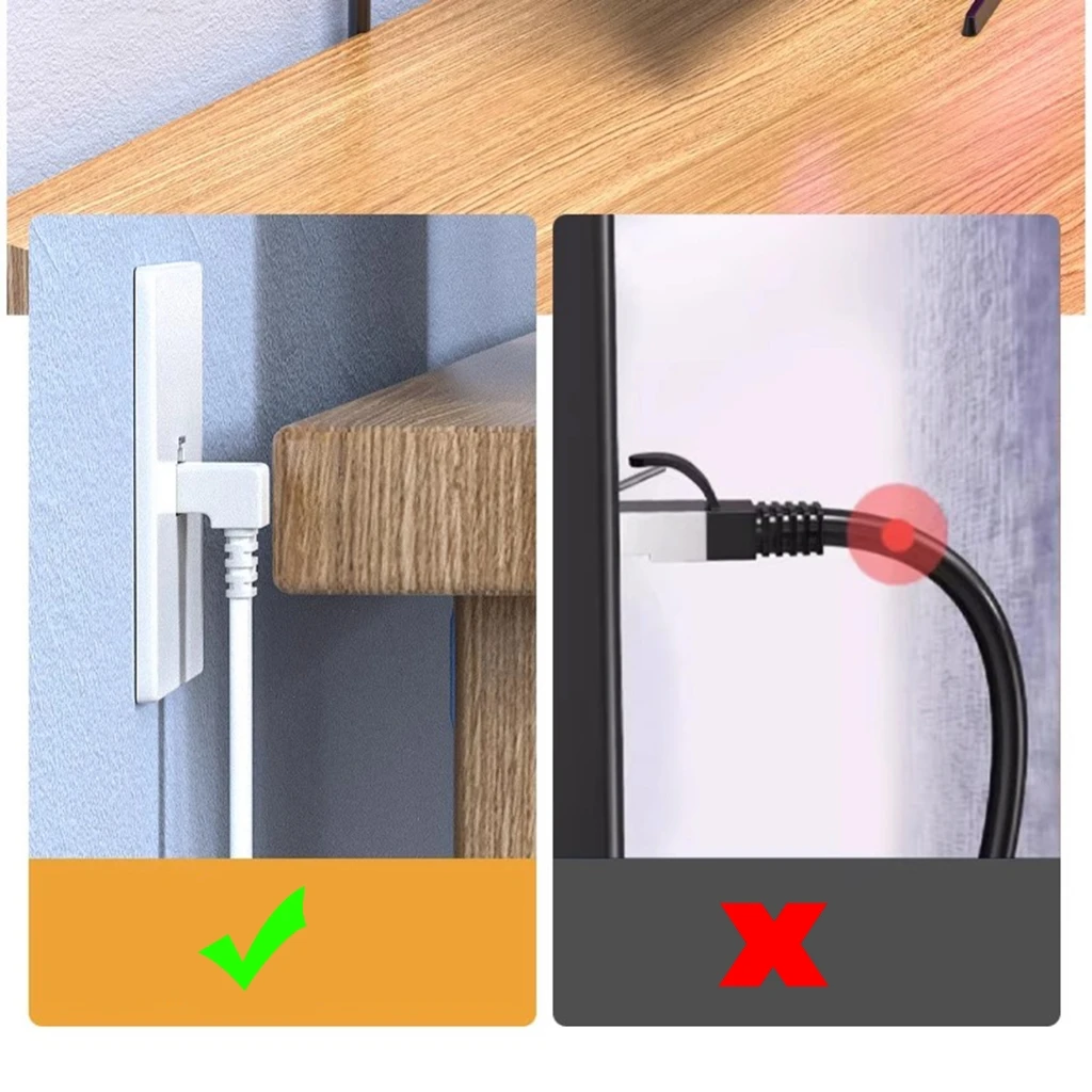 CS1W 10gbit / s Cat7 Ethernet -Verlängerungskabel 90 Grad Kabel Extender Rechtswinkel RJ45 N