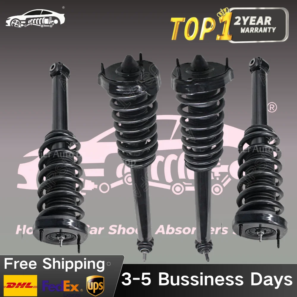 4 Pieces For 2001-2012 Mercedes R230 SL500 SL600 SL55 SL63 65 AMG SL280 SL300 SL350 Front Rear Suspension Shock Strut Assemblys