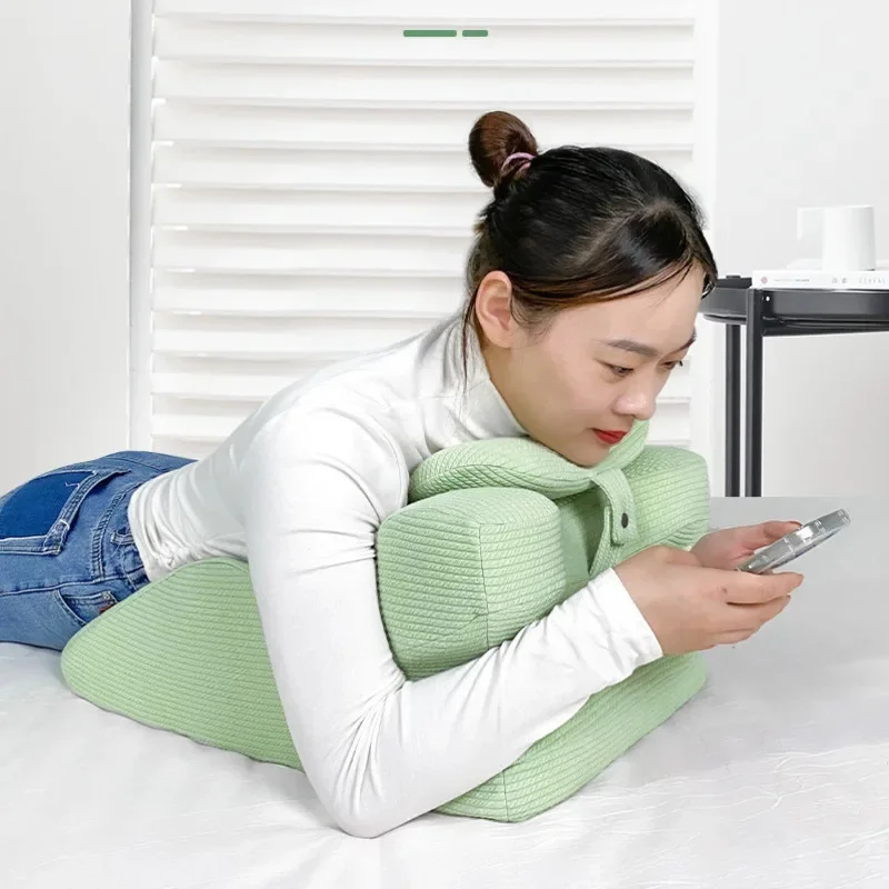 

Face Down Pillow Home Massage Pillow Comfortable Ergonomic Bed Wedge Support Pillow Cushion With Neck Support For Sleeping