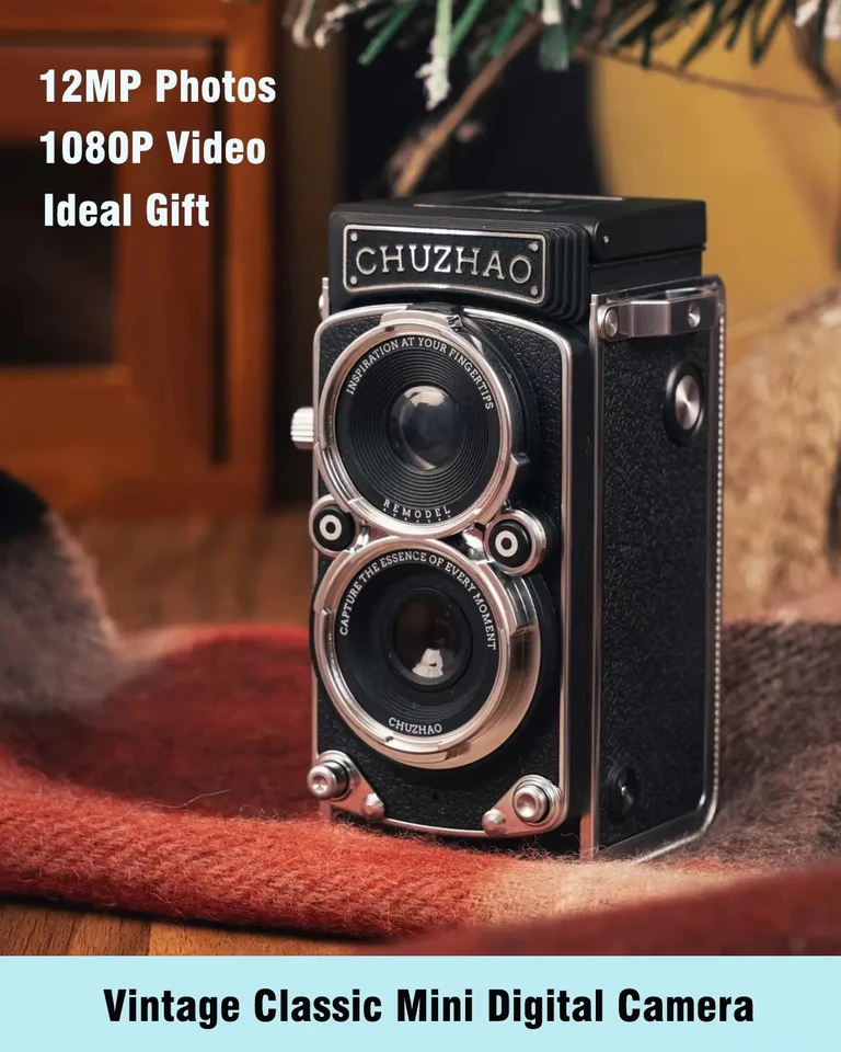 CHUZHAO M1 ヴィンテージミニデジタルカメラオートフォーカス 12MP