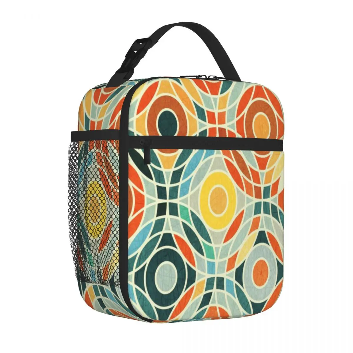 Bestselling Bauhaus Geometric Minimal Decoration Thermal Tote Classroom Meal School Lunch Bag