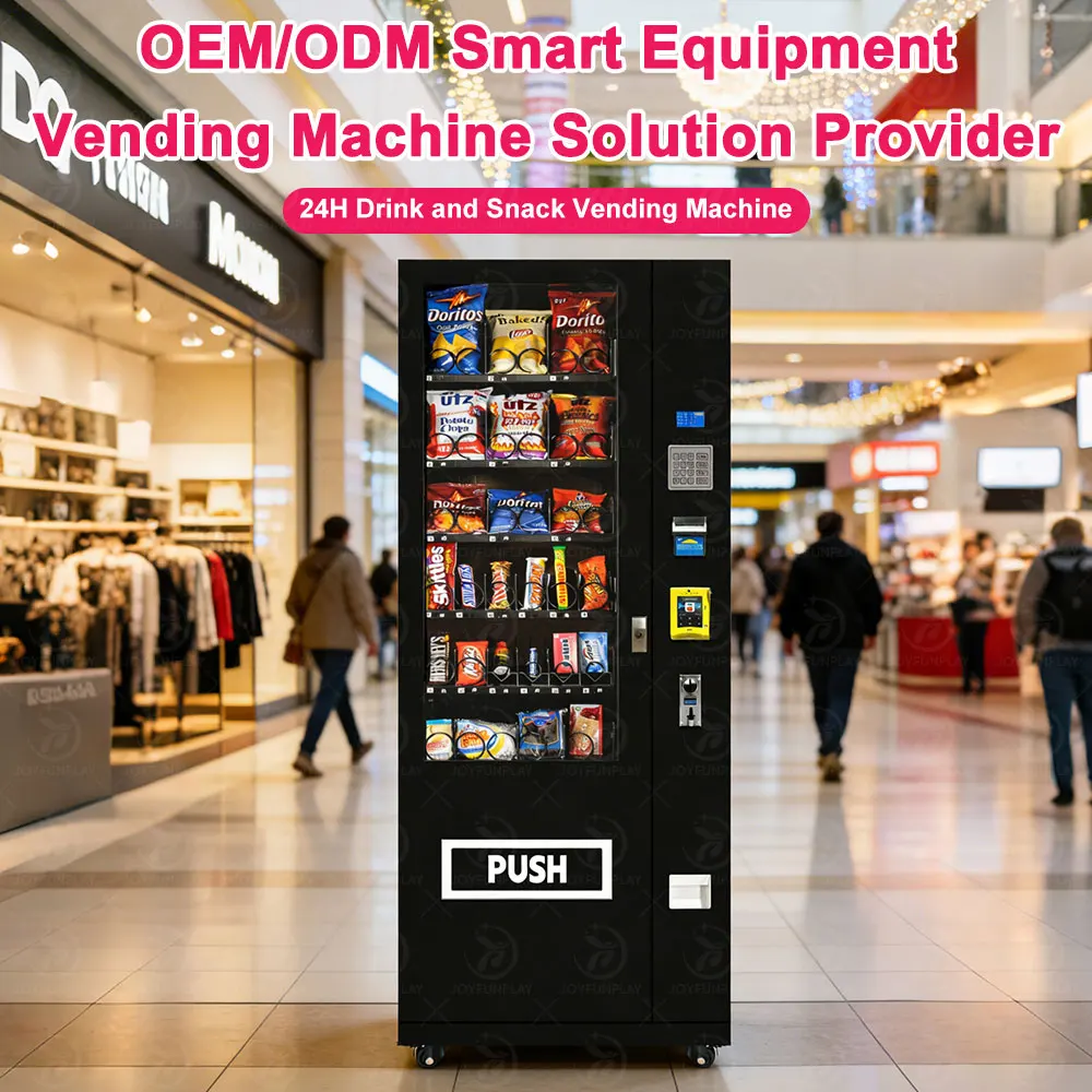 

FL Customized Wholesale Elevator Cashless Combo Snack Drink Vending Machine Refrigerated 24 Hours for Office School Hospital