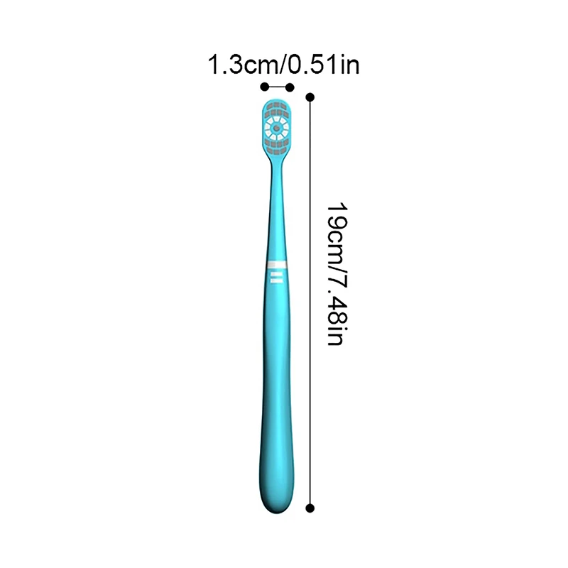 Escova De Dentes De Cabelo Duro para Viagem, 360 °, Remoção De Mancha Média, Higiene Oral, Ferramentas De Limpeza De Dentes, 1PC