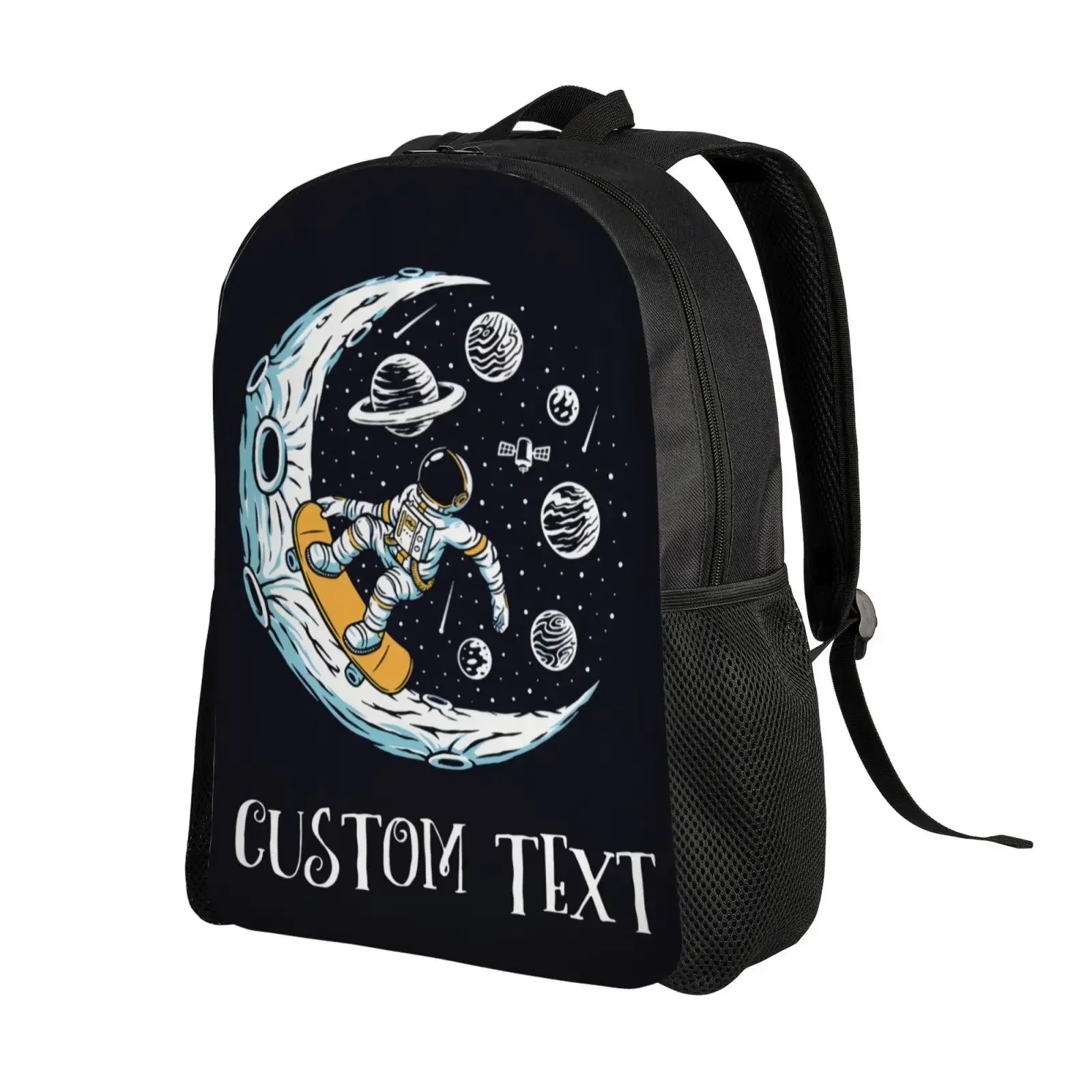 Ransel Moon Skateboard yang Dapat Disesuaikan - Poliester Tahan Lama, Tali yang Dapat Disesuaikan, Kompartemen Laptop untuk Kerja & Sekolah