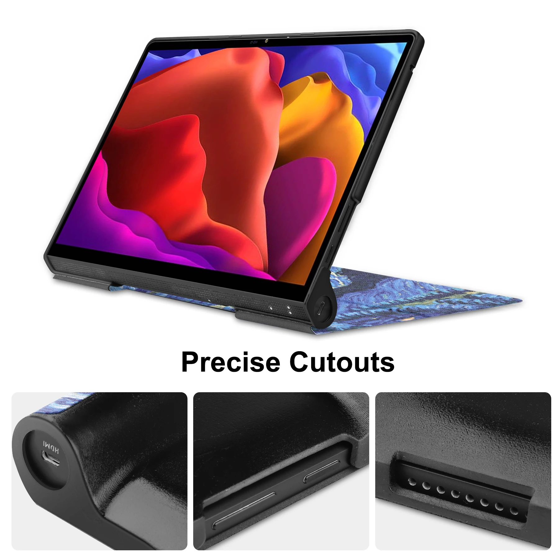 Stand Case For Lenovo Yoga Tab 13 11 YT-K606F YT-J706F 2021 Yoga Smart Tab  10.1 2019 YT-X705F YT-X705X PU Leather Cover Luxury