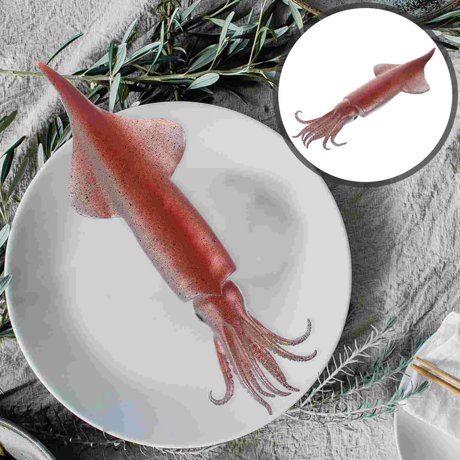 Food Simulation Squid Toddler Toy Toys Kids Artificial Lizard 285X8X2CM Pvc Lifelike Pretend Play