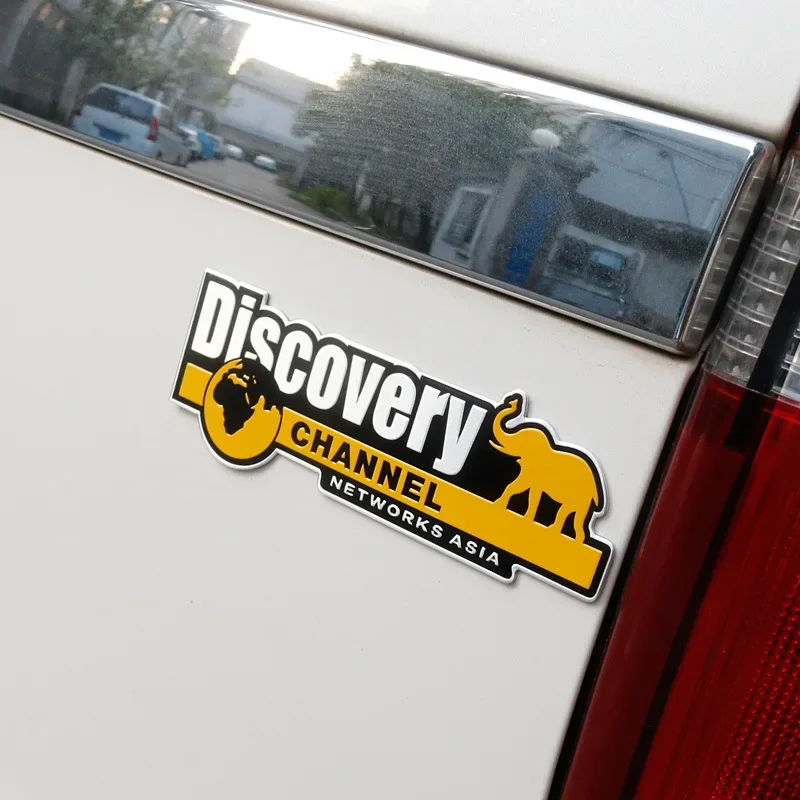 Car Styling DISCOVERY CHANNEL Emblem Badge Sticker Vehicle Truck Car Body Decal Networks ASIA 3D Sticker Auto Accessories - view 3