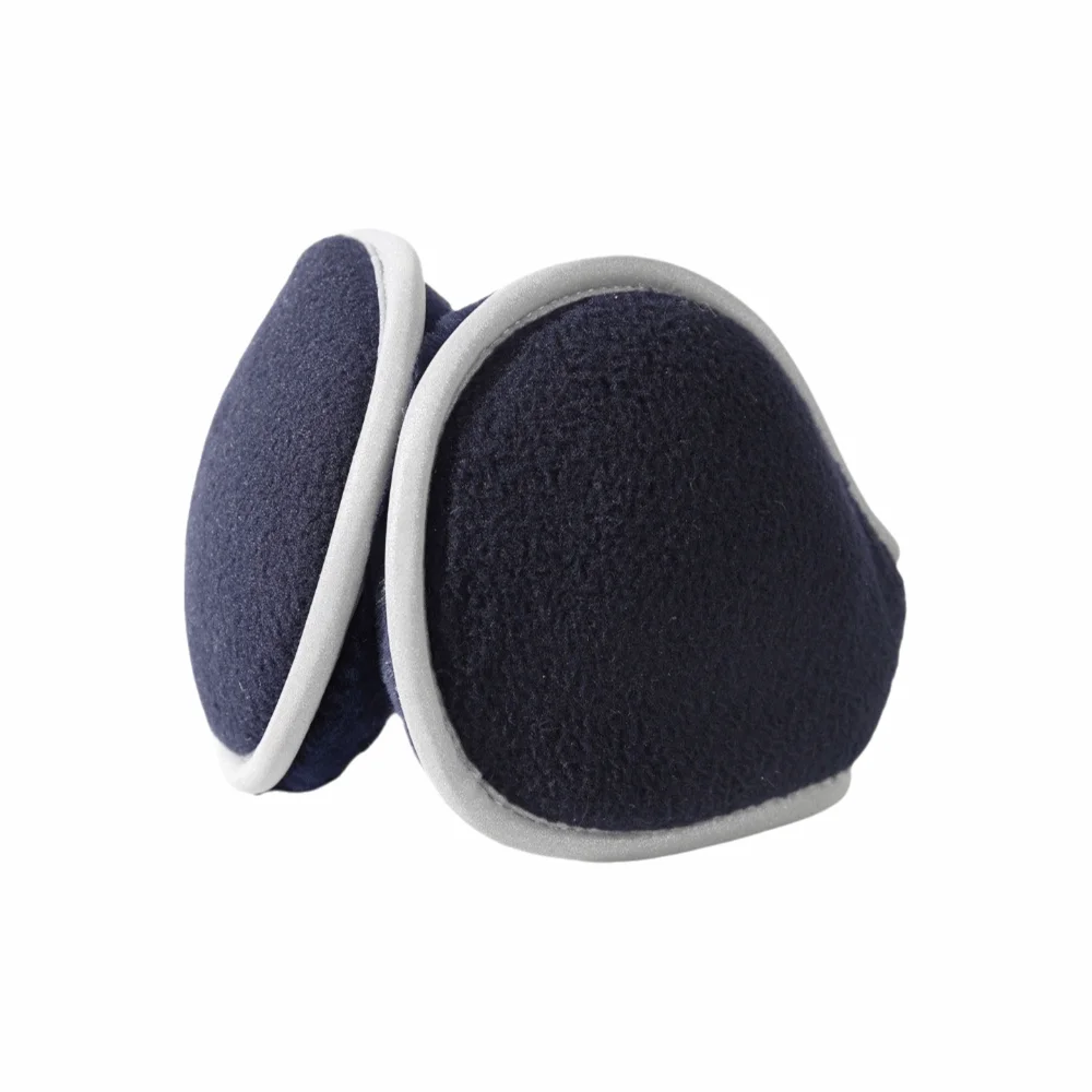 Fashion Reflective Winter Foldable Earmuffs Soft Plush Ear Warmers Solid Color Thickened Ear Cover Winter
