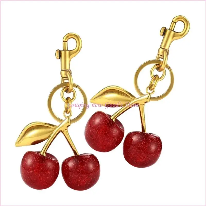 

57qa Crystalls Cherrys Decorative Pendative для мешков и транспортных средств ежедневно