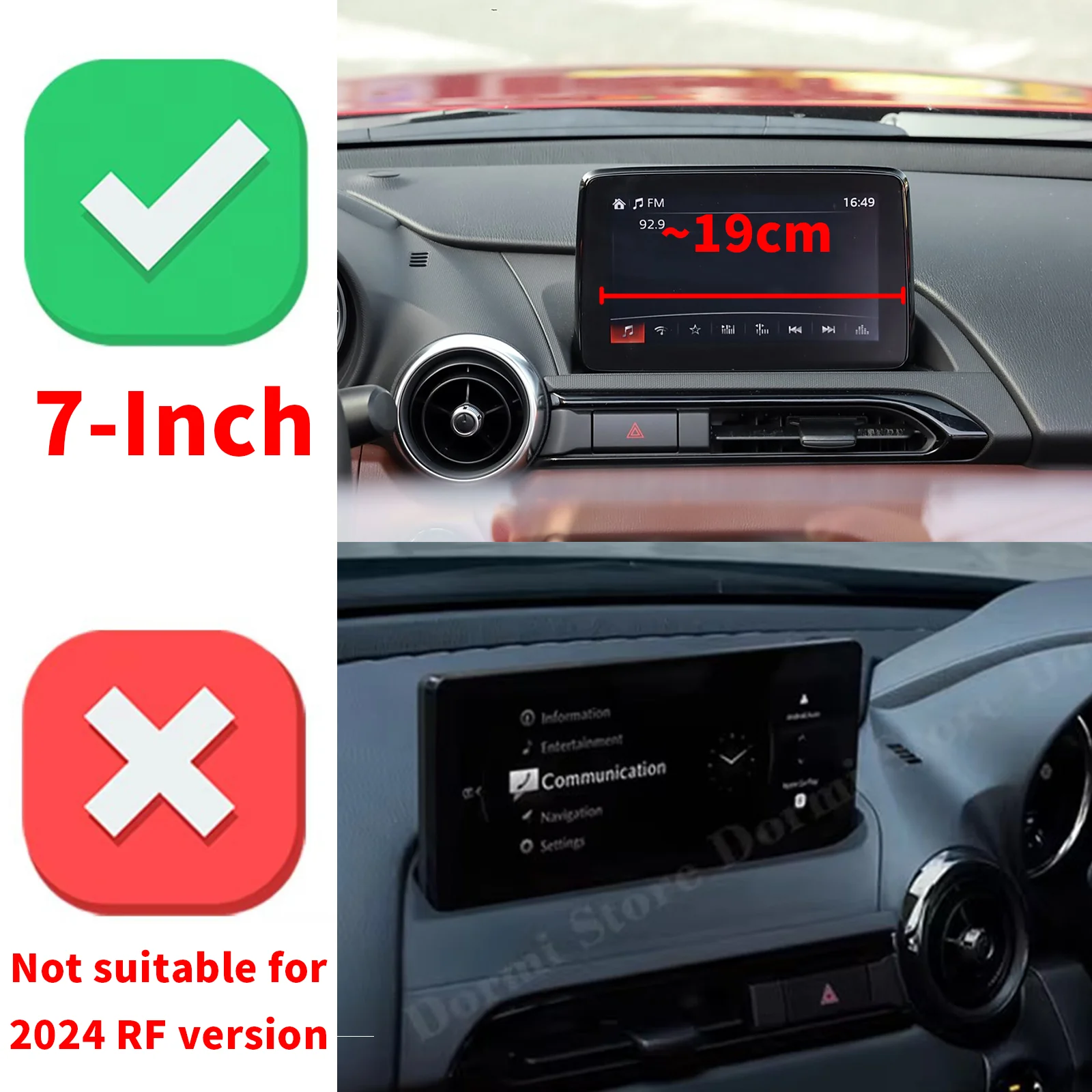 fit for Mazda MX-5 2016-2023 ND MX5 Miata Roadster Integrated Screen Mount Phone Holder Mount Car accessoires