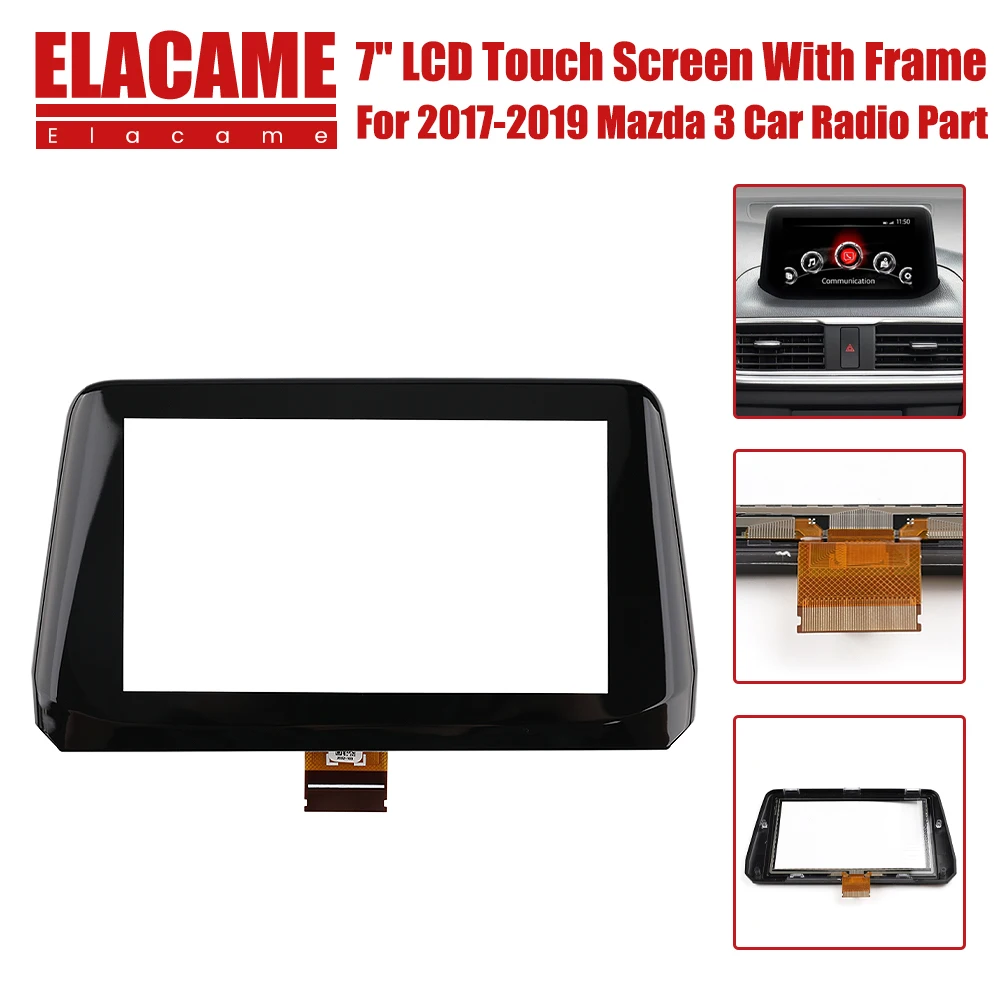 

Whosale 1/3pcs 7Inch 50 Pins DTS2032 Glass Touch Screen Panel Digitizer Lens for 2017-2019 Mazda 3 Auto Replacement B61A611J0