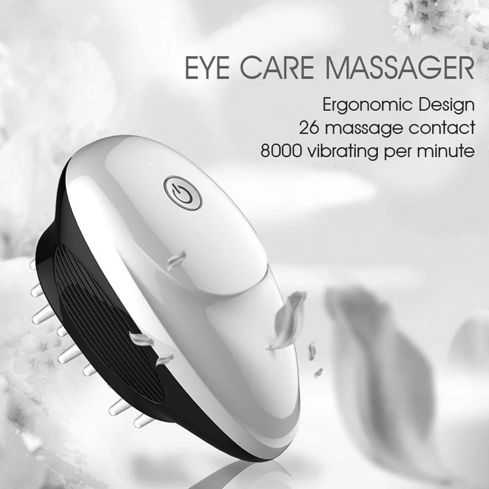 

Head Massager Electric Lightweight Palm-sized Comb Micro-vibration Ergonomic 8000 Times Vibration Health Care Promote