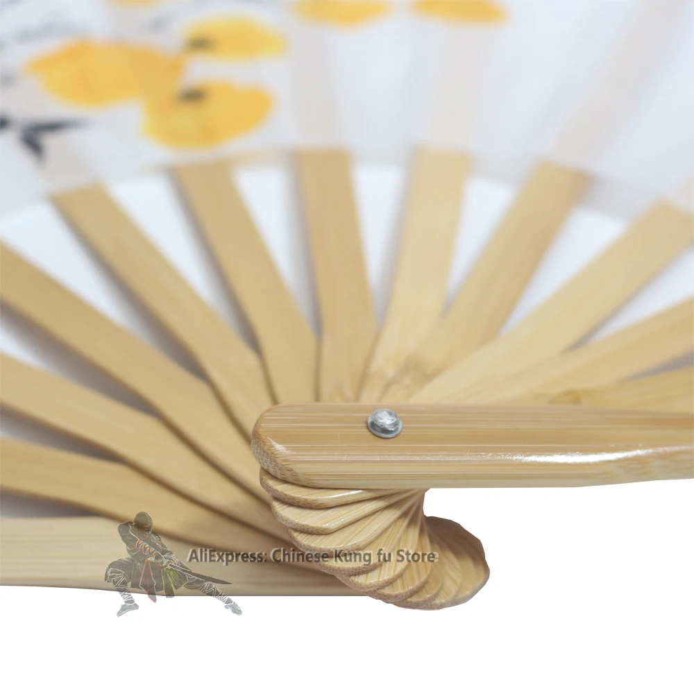 High Quality Bamboo Chinese Kung fu Fan Wushu Martial arts Tai Chi Fans Beautiful