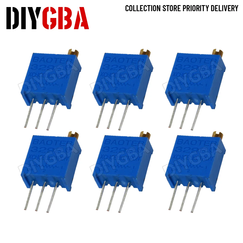 10PCS 3296W potentiometer precision adjustable resistance multi-turn 103 503 100R 200R 1K-2M Trimmer Potentiometer