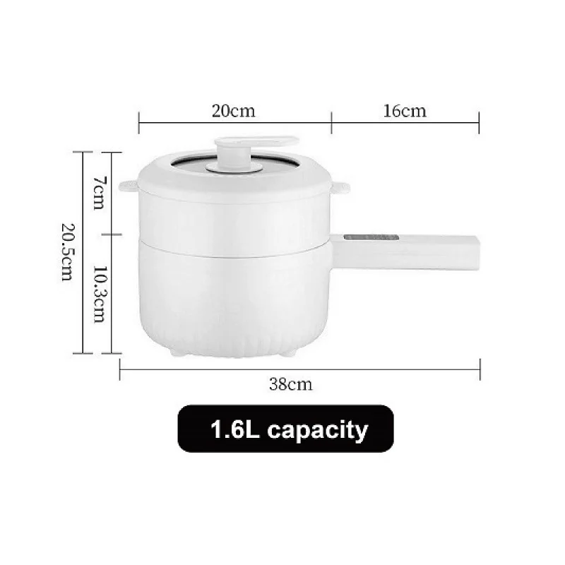 Olla eléctrica multifuncional de 220V para el hogar, olla de cerámica de baja potencia para dormitorio de estudiantes, arrocera, sopa de fideos con