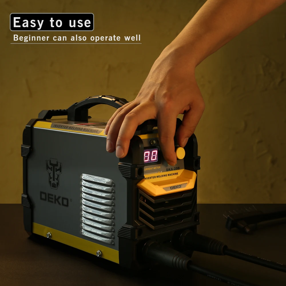 DEKO DKA SERIES 120/160/200/250 AMP DC INVERTER ARC WELDER WELDING MACHINE 220V IGBT MMA FOR HOME BEGINNER LIGHTWEIGHT EFFICIEN