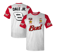2025 new 3D printed Dale Earnhardt Jr. JR Motorsports men's and women's shirts, Budweiser children's baseball jersey T-shirt.