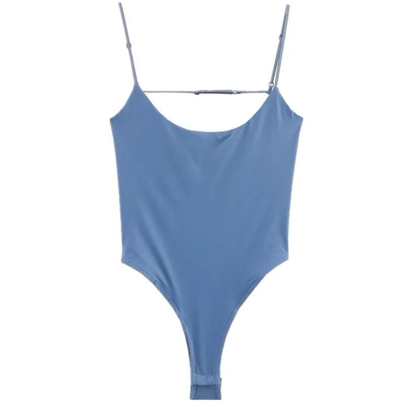 おしゃれなバックレスナイロンラウンドネックロンパース レディース服 新作 夏 2025 ミッドウエスト ショートパンツ 多様なスタイル