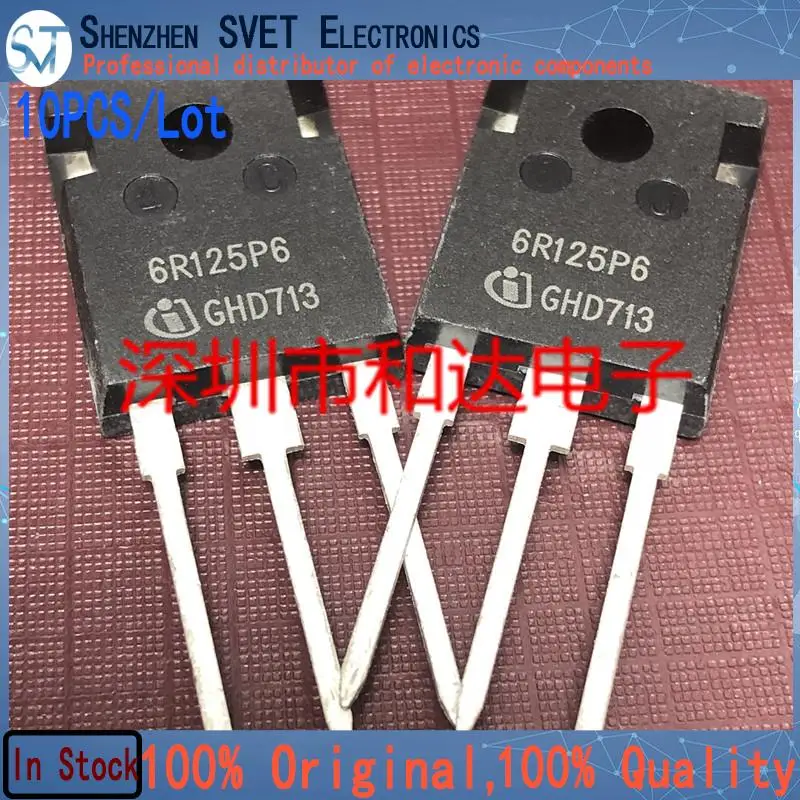 10PCS/Lot 6R125P6 IPW60R125P6  TO-247 650V 30A   Import Original And New 100%Test In Stock