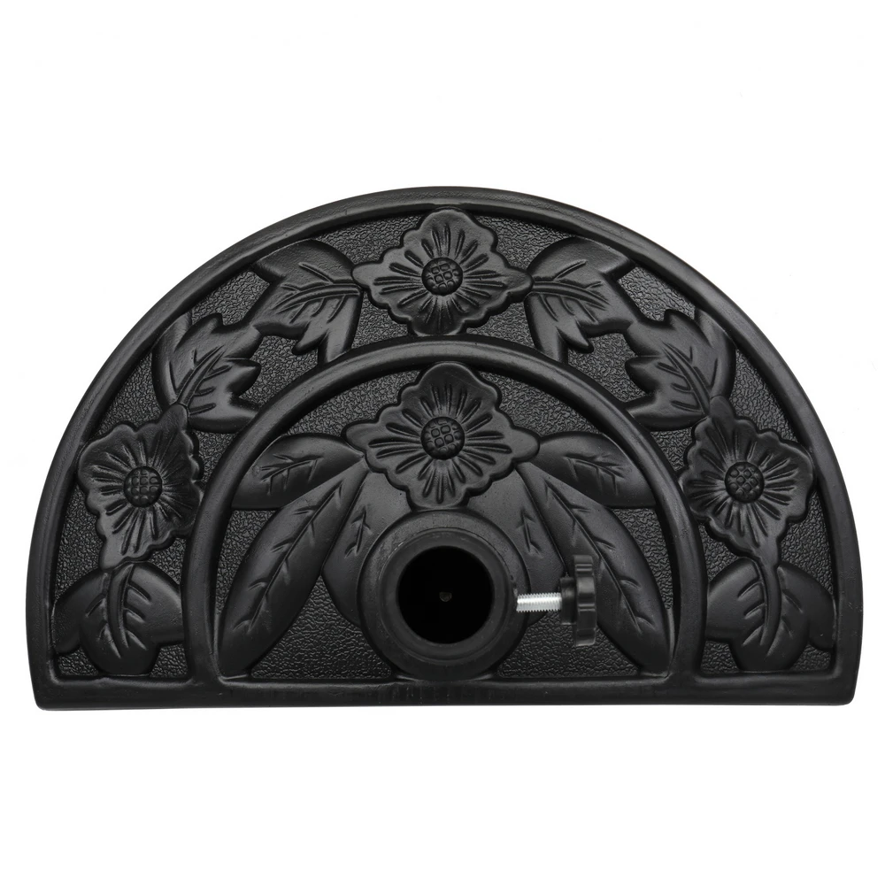 20" Square 4 Pieces Plastic Water Injection Sun Umbrella Base Parasol Base High Quality PP Material Easy to Use&Store[US-Stock]