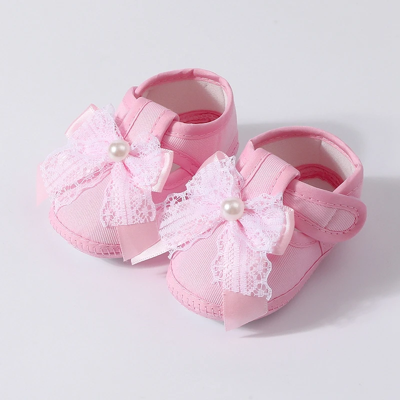 Baby Mädchen Schuhe Anti-slip Weiche Sohle Neugeborene Erste Wanderer Süße Bowk Prinzessin Hochzeit Geburtstag Schuhe Infant Casual Flache
