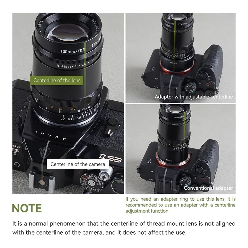 TTArtisan 100mm F2.8 M42 Camera lens Full Frame Manual Lens For Sony E/Nikon Z/Canon RF/Leica M/Fuji X Mount Camera