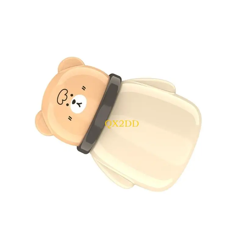 

QX2D Baby Powder Dispenser Box Compact Dustproof Case with Soft Puff for Newborns