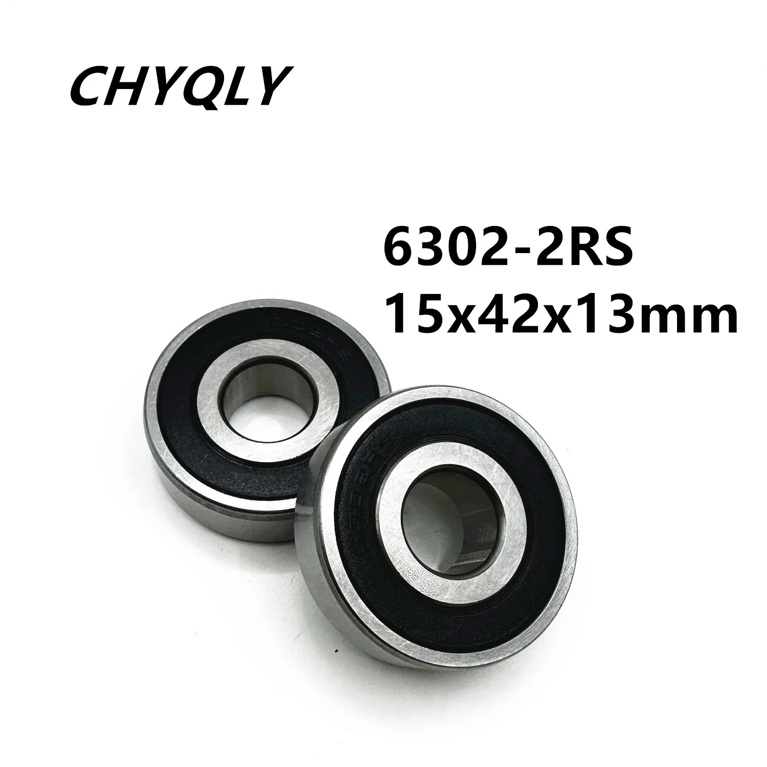 1Pcs 6302-2RS ball bearing 15x42x13 mm deep groove ball bearing High quality 6302RS 6302