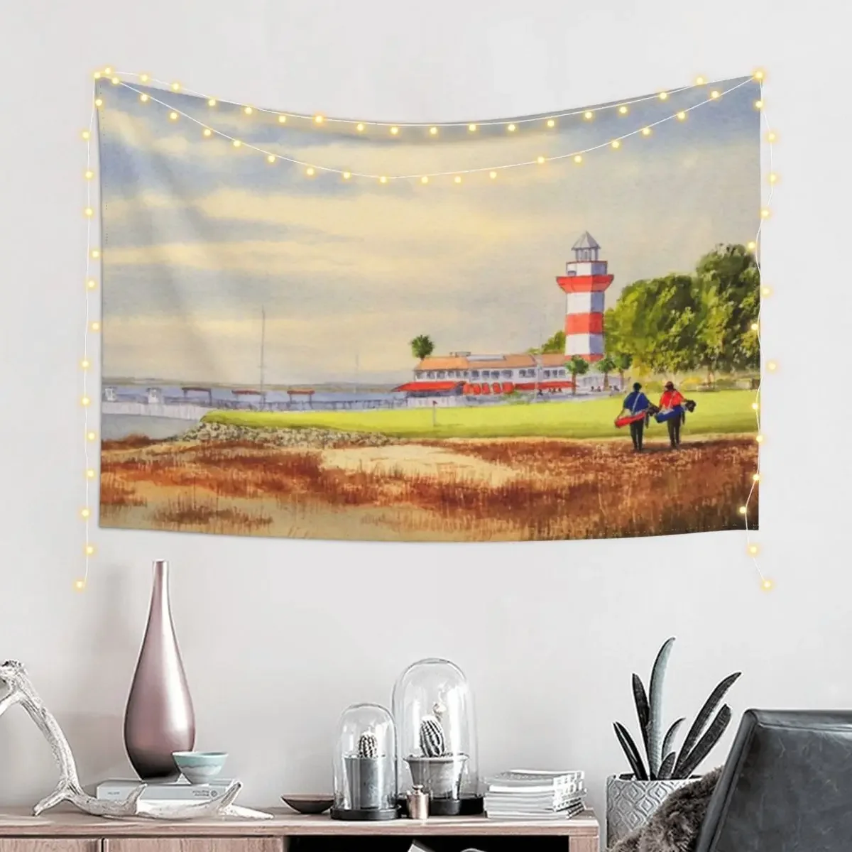 Harbor Town Golf Course SC Tapestry Room Aesthetic Room Decorator Tapestry