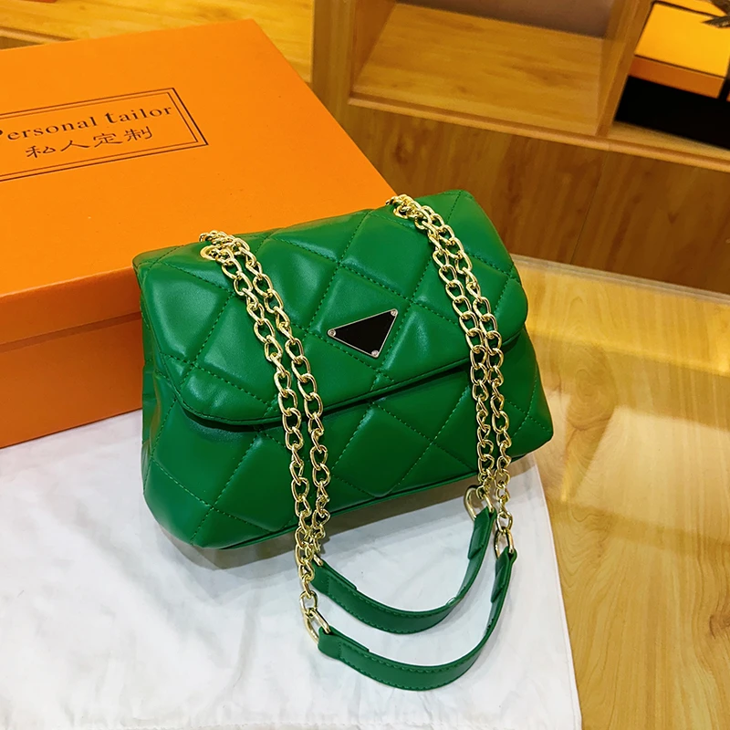 حقيبة كروس عصرية للنساء من الجلد الطبيعي ومحفظة كتف للسيدات وحقائب يد بسلسلة قابلة للتحويل #4