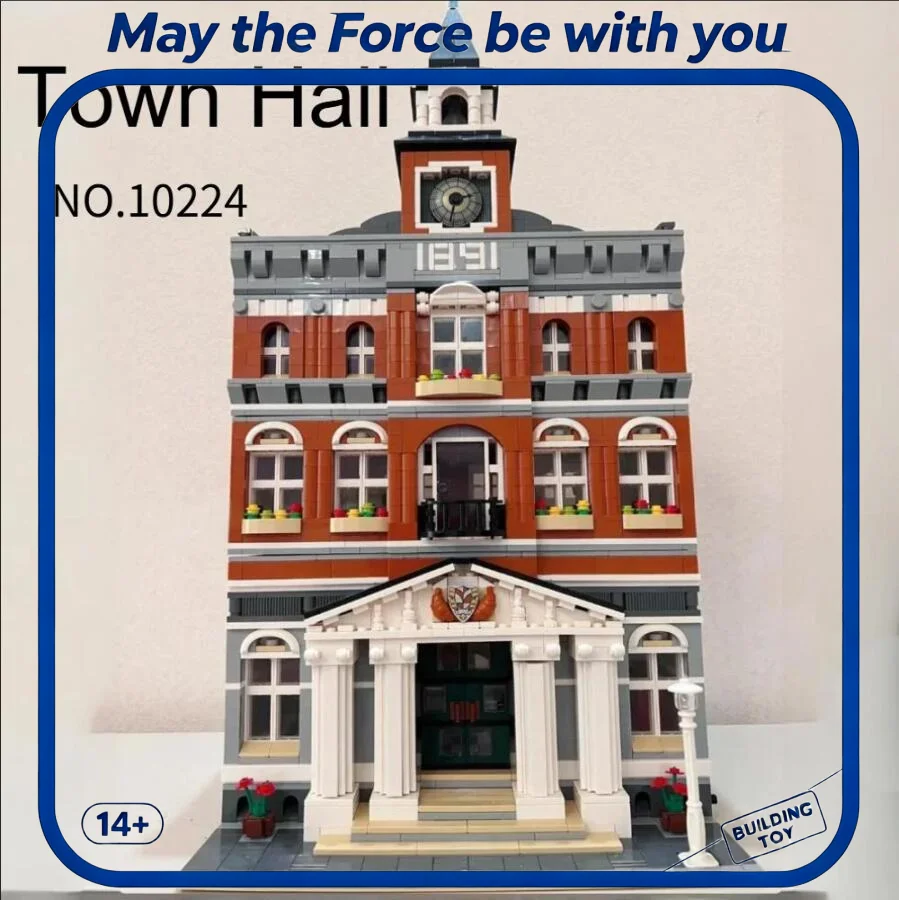 2026 In stock New Model City Street View Series European-Style Building City Hall 10224 Building Blocks Holiday Birthday Gifts