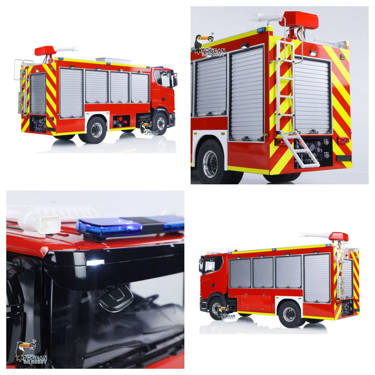 

1/14 4X4 RC Пожарная машина 770S Металлическое шасси Радио Автомобили с распылением воды 2-скоростной пожарный двигатель Модели автомобилей со звуковым светом