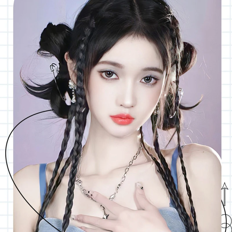 강한 BB 클립을 가진 끈으로 묶은 가발 여자를 위한 경량 상자 끈으로 묶은 포니테일 머리 조각