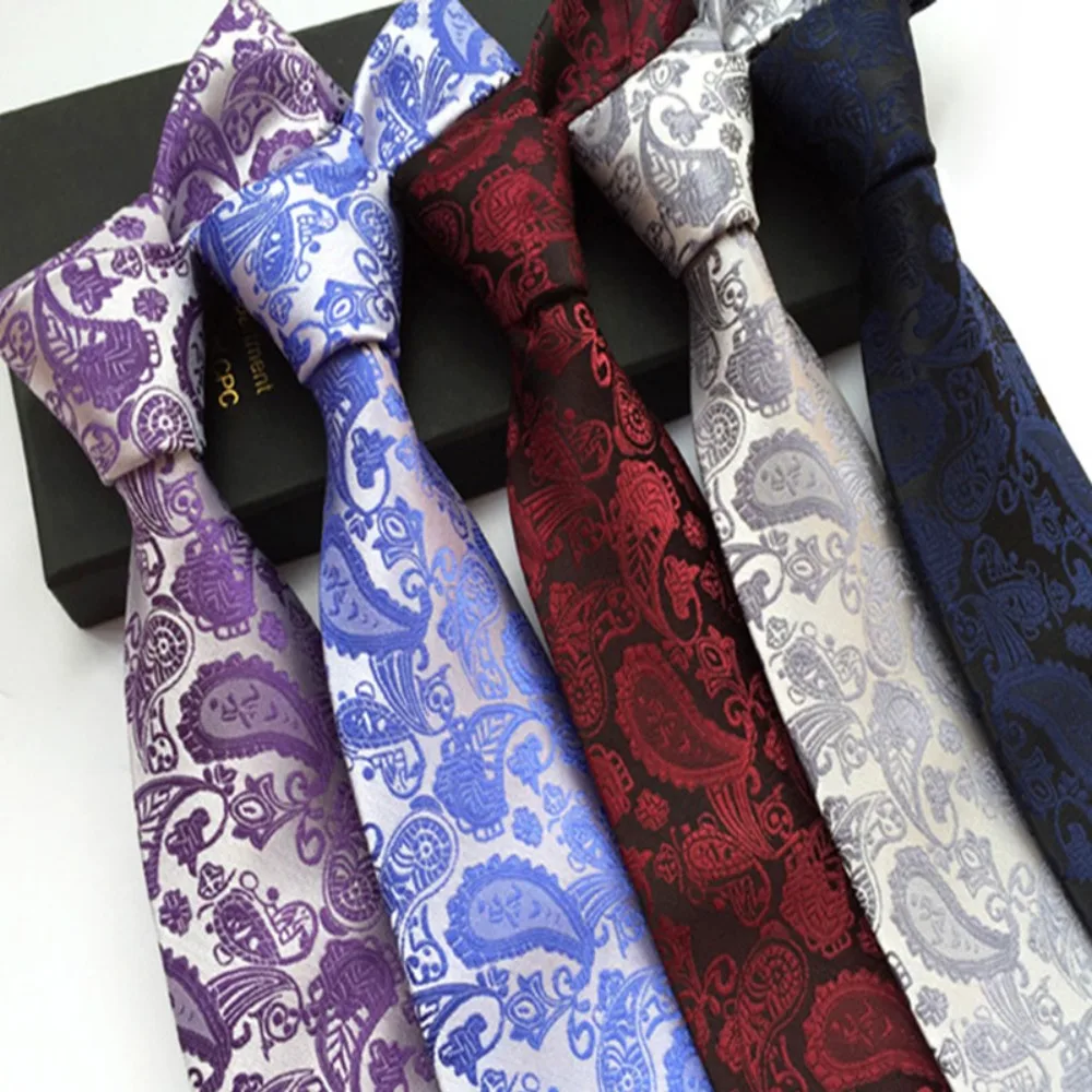 Casual 8CM Floral Neck Ties Jacquard Dot Groom Neck Wear Gravatas Multicolor Business Formal Tie Party