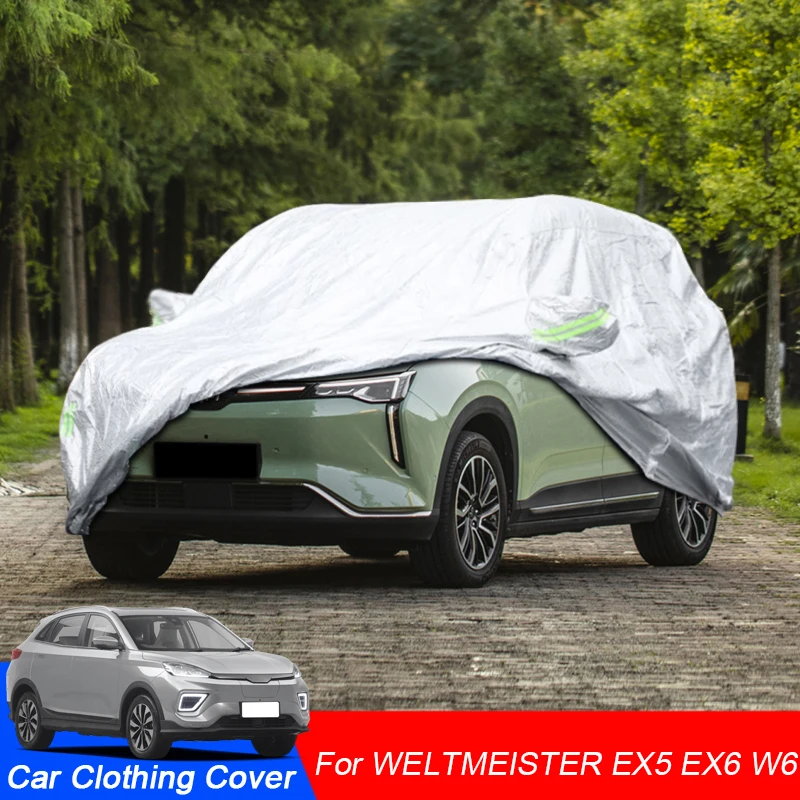 

Full Car Cover Rain Frost Snow Dust Waterproof For WELTMERISTER EX5 EX6 W6 2021-Present Protect Anti UV Cover Accessories