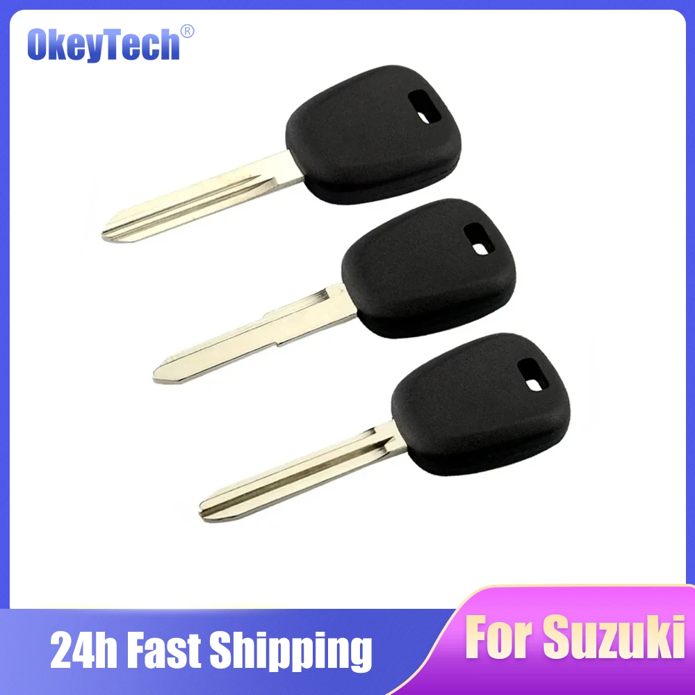 

OkeyTech Car Key Shell Cover Case Fob Transponder Chip Replacement Uncut TOY43 HU133R SZ18 Blade For Suzuki Swift Liana Vitara