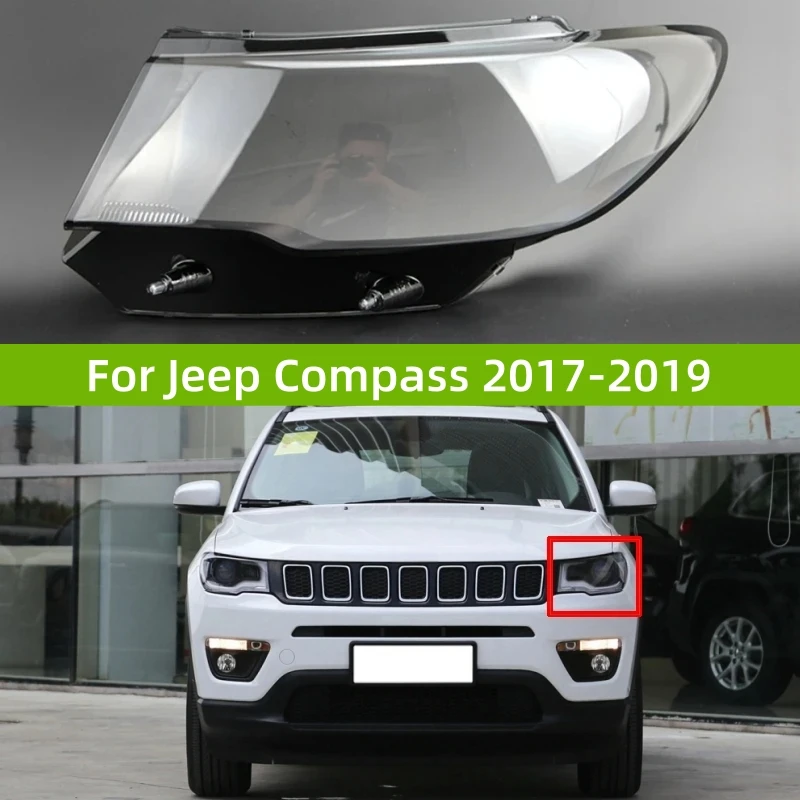 

For Jeep Compass 2017 2018 2019 Car Acesssories Headlights Lamp Lens