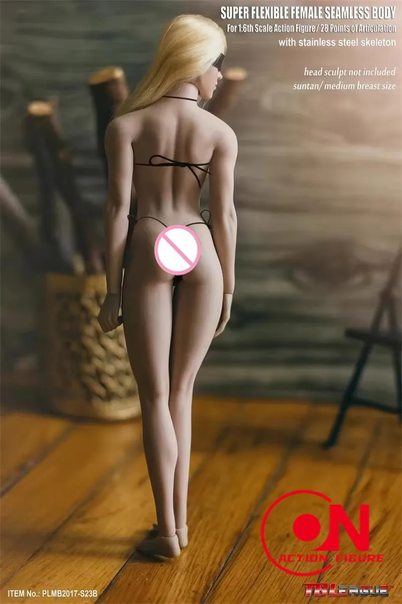 TBLeague 1/6 Abbronzatura femminile Corpo senza soluzione di continuità 12 '' Super flessibile Soldato Action Figure Corpo Bambole con scheletro in acciaio