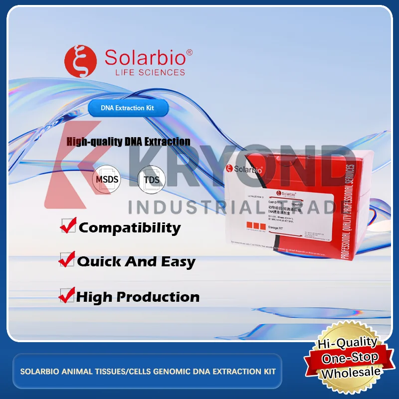 SOLARBIO ANIMAL TISSUES/CELLS GENOMIC DNA EXTRACTION KIT for Efficient DNA Isolation from Animal Tissues Cells Original Product