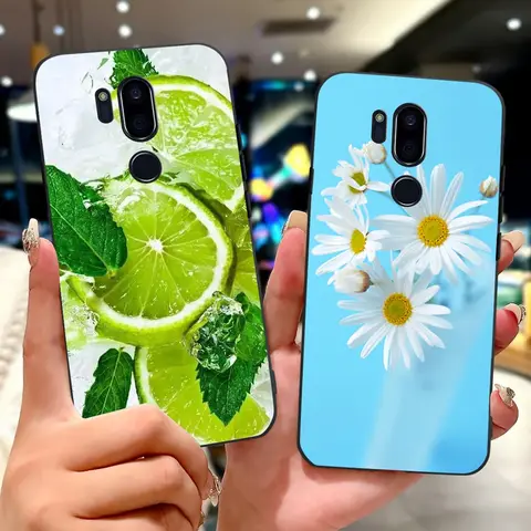 För LG G7 ThinQ-skal LM-G710 G710 G7+ Nytt lyxigt målat skal mjukt silikonfodral för LG G7 ThinQ G7thinq bakstycke 8 best sales LG G7 ThinQ-skal - №3