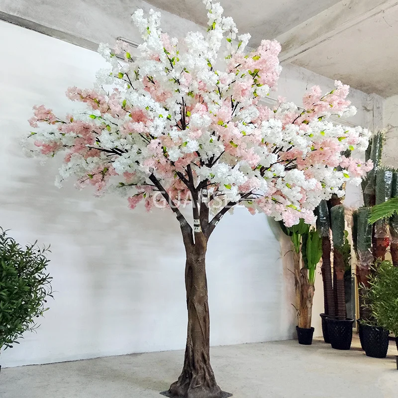 Garden supplies home decoration indoor outdoor artificial plant and flowers artificial cherry blossom tree for sale