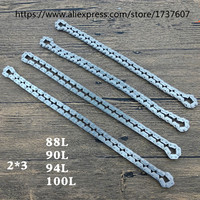 1pcs Motorcycle Chain 88L 90L 94L 100L chain 2*3-88/90/94/100 Link for GY6 125 150 QS110  CF125