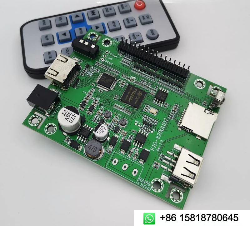 Single-chip serial control video playback board, lossless 1080P HD decoding HDMI showroom advertising MP5 FJD-8200HD7