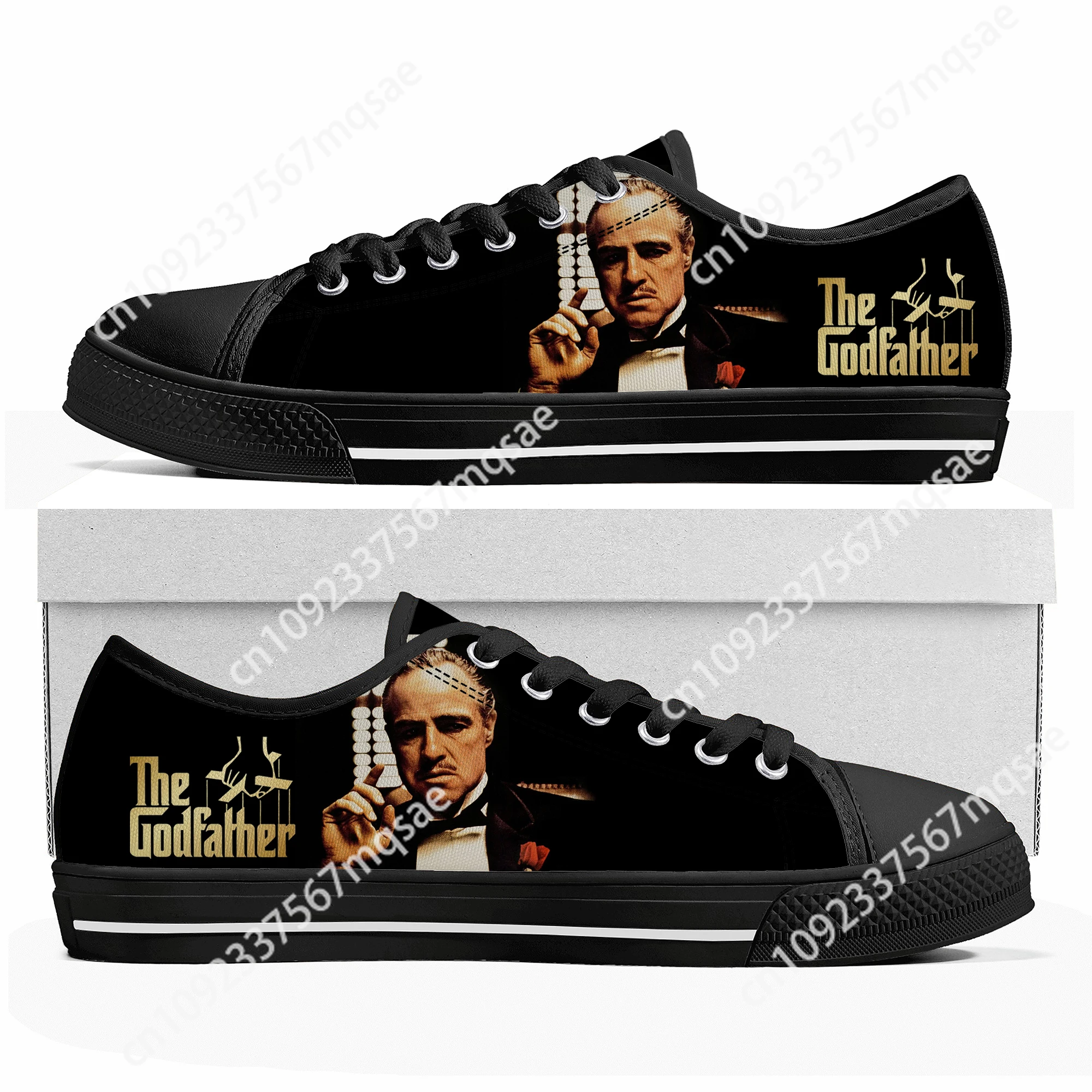 Hot Cool Movie The Godfather Trilogy Low Top Sneakers Mens Womens Teenager High Quality Canvas Sneaker Couple Shoes Custom Shoe