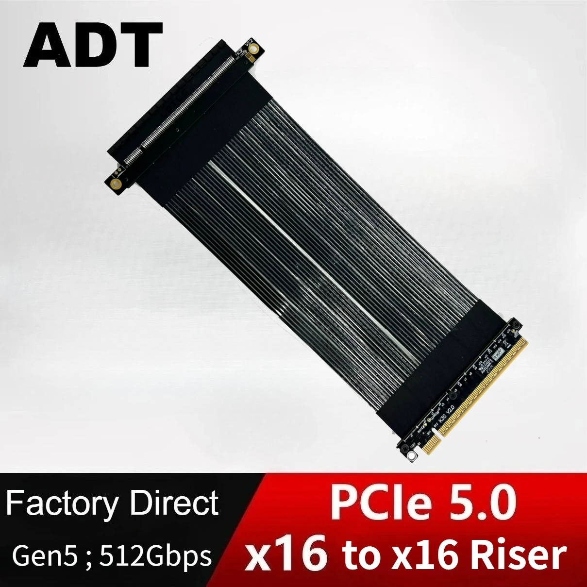 Pcie 5.0 Gpu Riser Cable - PCI-e 5.0 x16 Gen5 Düşük Profil