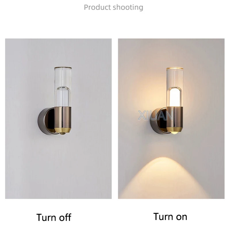 Nordic Luxury Bedroom Bedside Wall Light Up and Down Wall Sconce Porch Hotel Aisle Corridor Living Room Background Wall Lamp